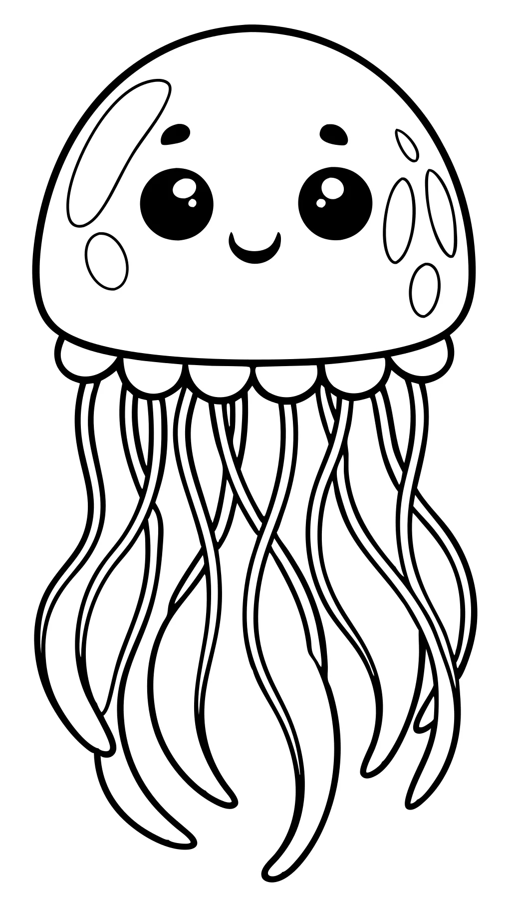 cute jellyfish coloring pages